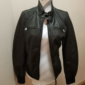 Faux leather jacket